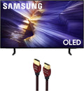 Samsung QN42S90FAEXZA 42 Inch 4K OLED Smart TV with a WireLogic Ruby 8ft Ultra High Speed 4K-8K-10K HDMI Cable (2025)