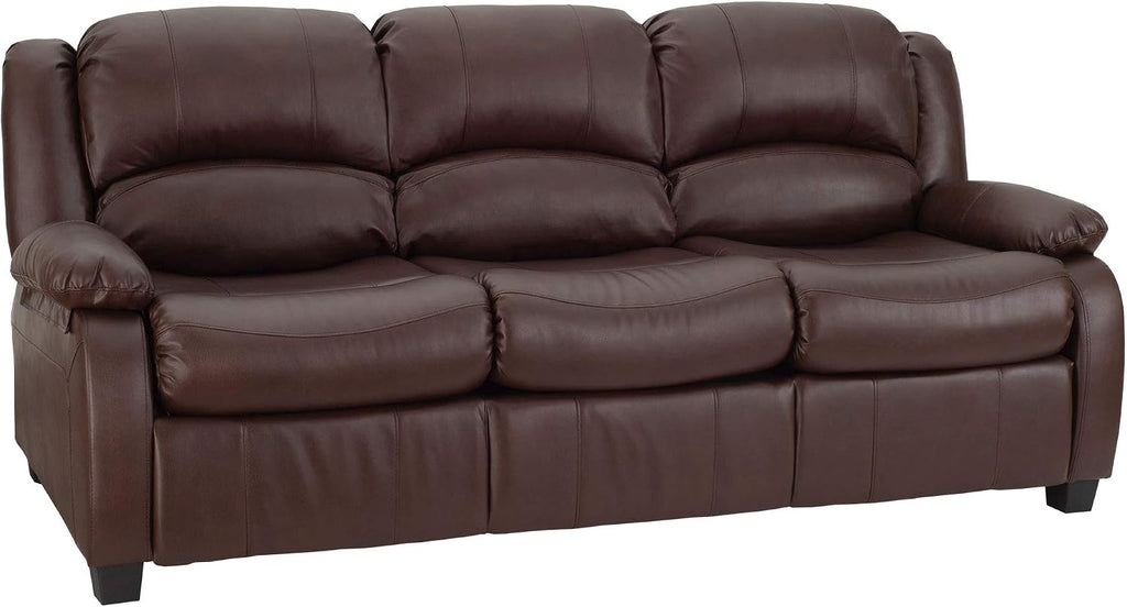 RecPro Charles 80' RV Sleeper Sofa w/Hide A Bed | RV Furniture | RV Sofa (Mahogany)
