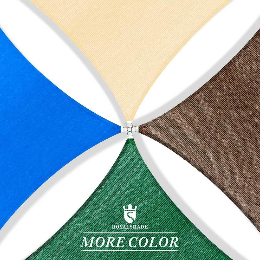 Royal Shade 14' x 20' x 24.4' Sand Beige Right Triangle Sun Shade Sail Order to Make RTAPT16, UPF50+ 95% UV Blockage, 200GSM Commercial Standard Heavy Duty, 3 Years Warranty (We Make Custom Size)