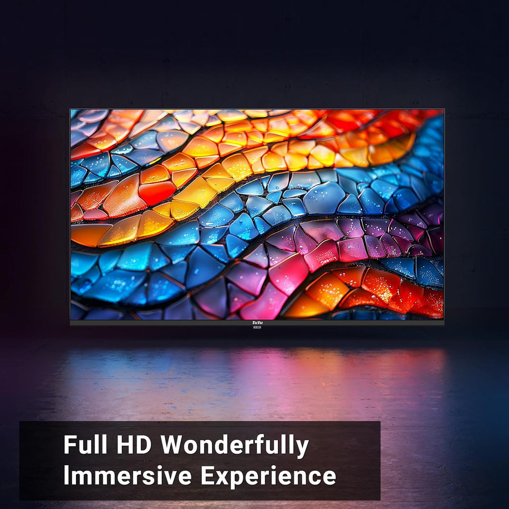 TuTu 32 Inch 1080P FHD Smart TV with Tizen OS TV Compatible HDR Full HD Slim Design Smart TV or Monitor with HDMI, Dolby Audio, Voice Remote, Stream Live(2025 Model)