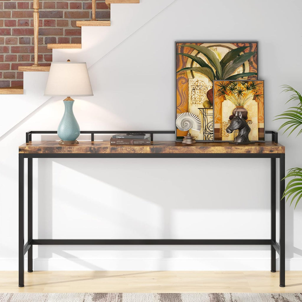 LITTLE TREE Console Table Behind Sofa Couch, 70.9 Inch Long and Narrow Entryway Table