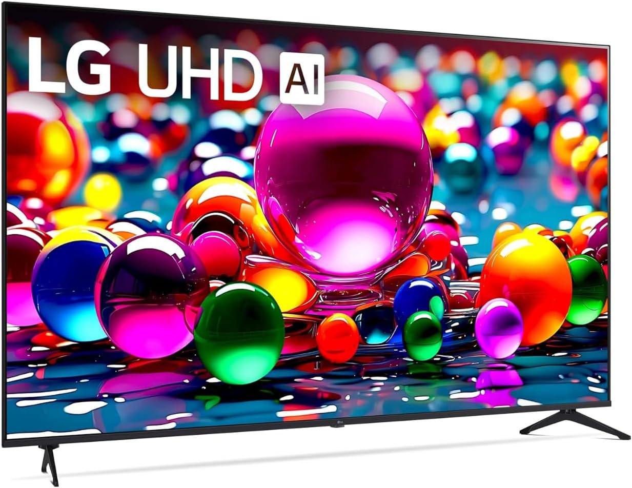 LG 55' Class UA7700 (2025) 4K LED WebOS25 Smart TV - a7 AI Processor 4K Gen8 HDR10 Bluetooth Game Optimizer Compatible Compatible with Alexa & Google Assistant with Wall Mount (Renewed)