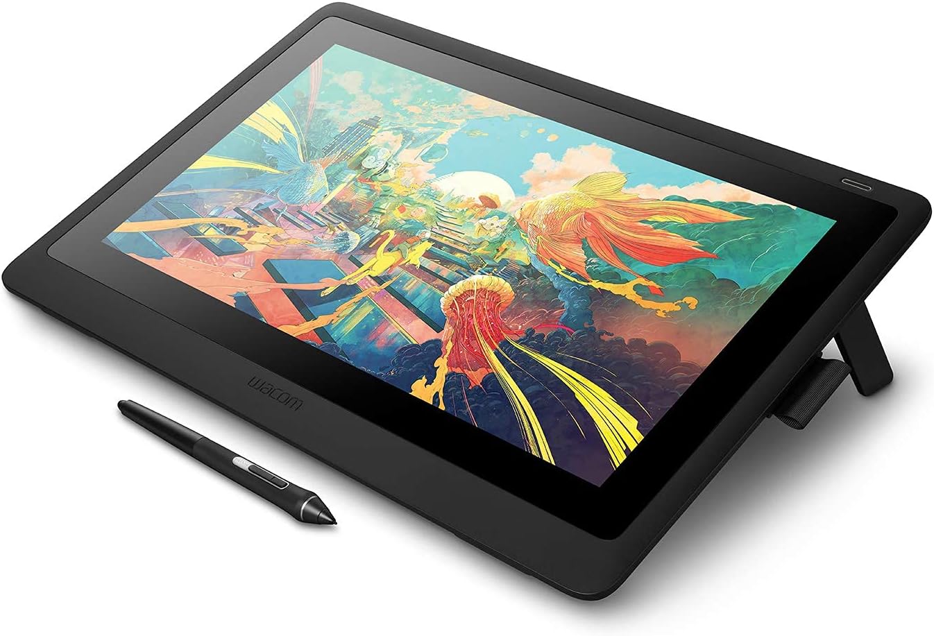 Wacom DTK1660K0A Cintiq 16 Drawing Tablet with Screen (Renewed)