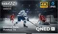 Titan L100 QNED 86 Inch Outdoor TV, Covered Patio, IP65 Smart Weatherproof TV, 4K HDR, 60 Hz, Web AI OS, Wi-Fi 5, Dolby Digital, Outdoor TV Cover, Slim Bezel, 2 Yr Wty