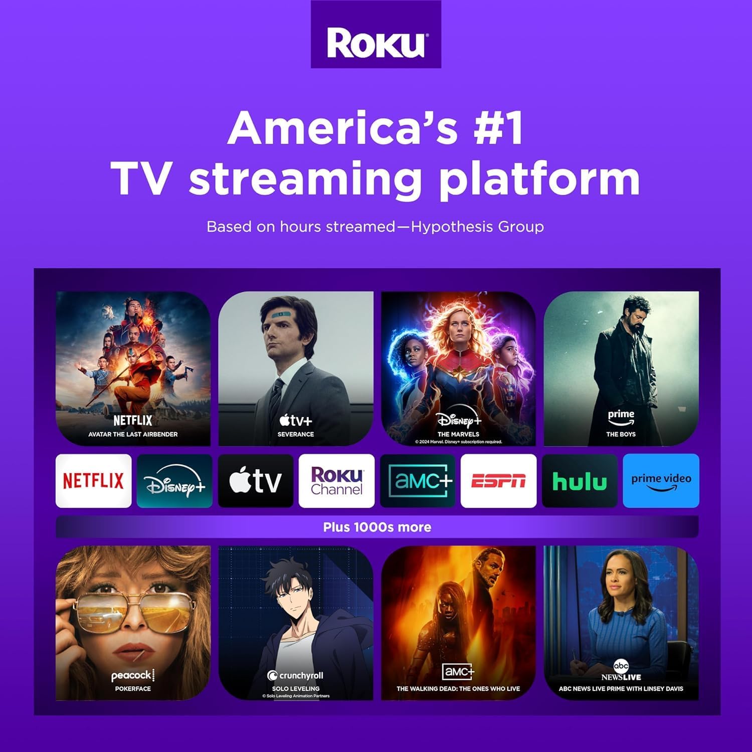 Roku Smart TV – 75-Inch Plus Series 4K QLED RokuTV with Roku Voice Remote Pro, Dolby Vision, Striking 4K Resolution, Automatic Brightness, & Seamless Streaming – Live Local News & Sports