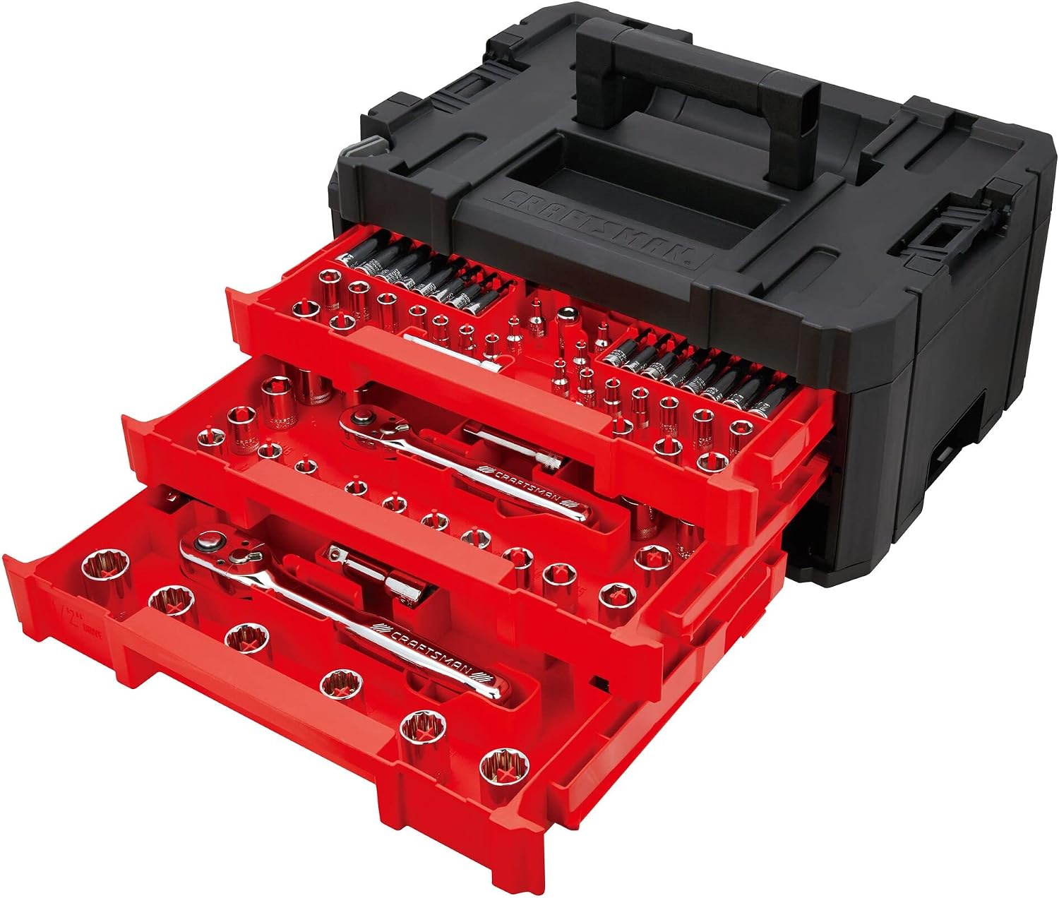 CRAFTSMAN Mechanics Tool Set, 230-Piece Hand Tool and Socket Set with 3-Drawer Tool Box (CMMT45305)