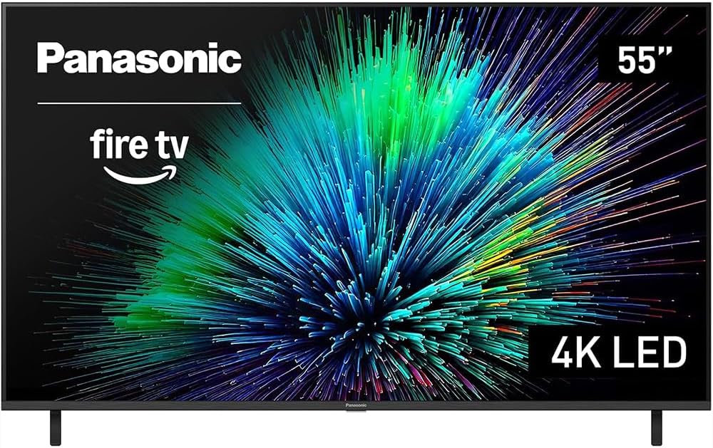 Panasonic TV-55W70BP W70 Series 55 inch LED 4K Ultra HD Smart Fire TV Bundle with WN10 Neck Speaker, 4 YR CPS Enhanced Protection, 2X HDMI Cable & Deco Gear Complete Home Theater Beginner's Guidebook