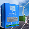 Wind Solar Hybrid Charge Controller 12000W Wind Solar Turbine Generator Controller with Dump Load, 12V/24V/48V Automatic Controller for Home, Boat, Street Light,12V