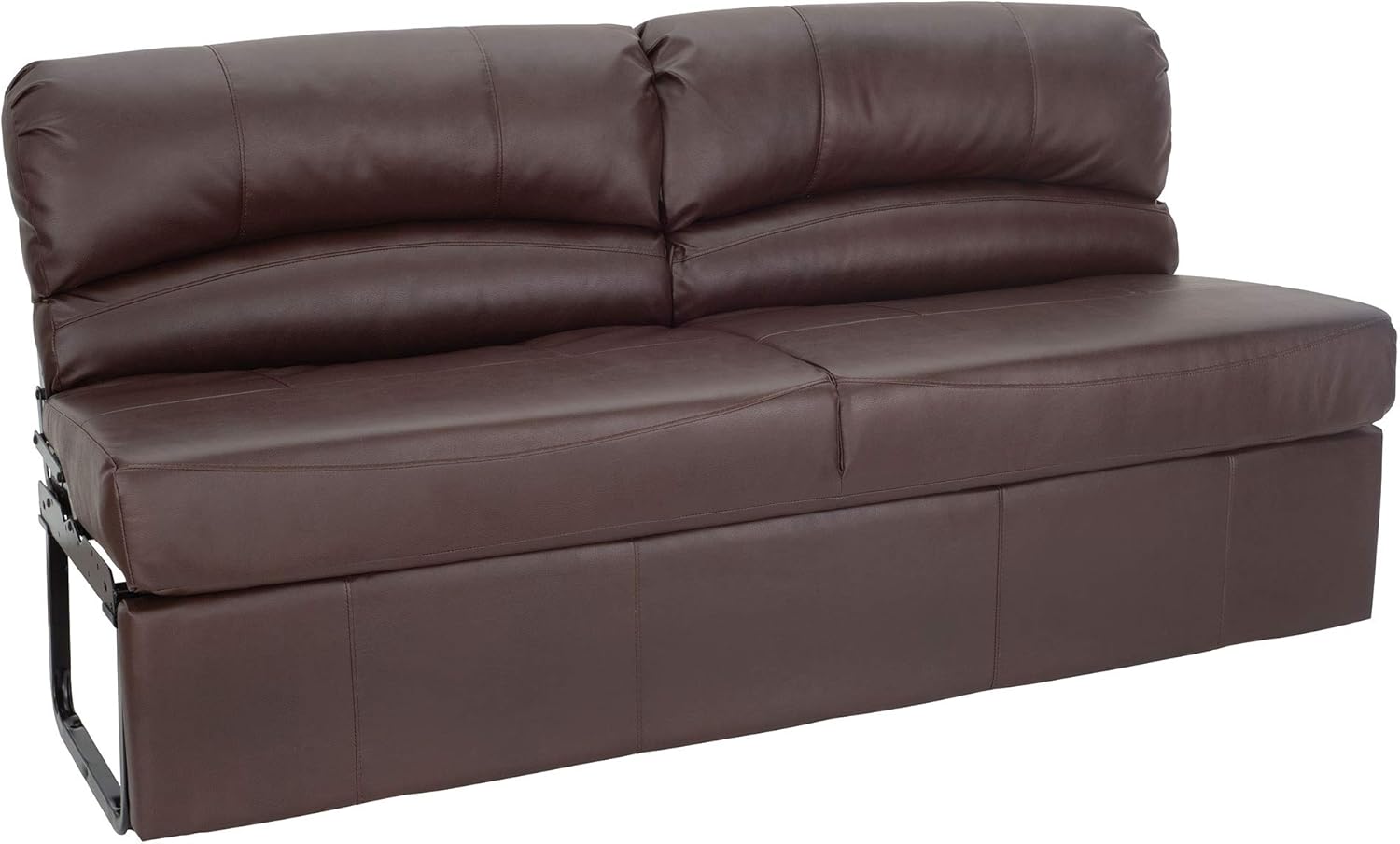 RecPro Charles RV Jackknife Sofa | Love Seat | Sleeper Sofa | Length Options 62', 68', 72' (68 Inch, Mahogany)