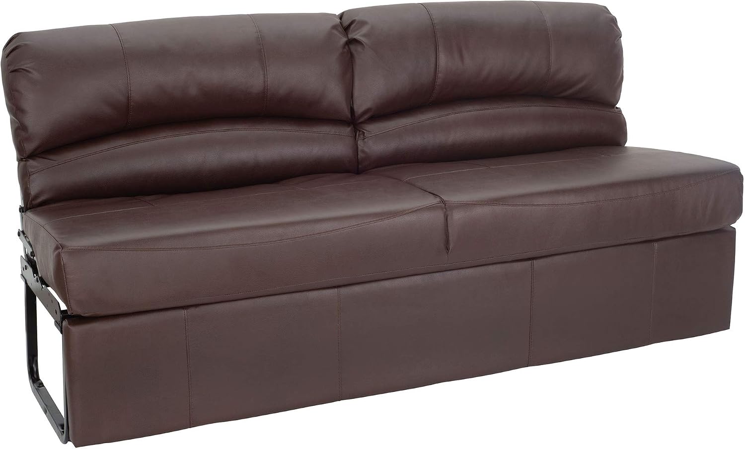 RecPro Charles RV Jackknife Sofa | Love Seat | Sleeper Sofa | Length Options 62', 68', 72' | 11' Legs and Hardware Included (68 Inch, Mahogany)