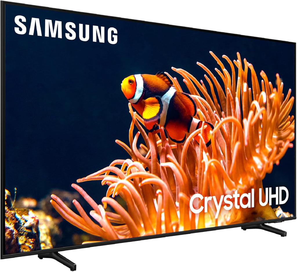 Samsung 85-Inch Class 4K Crystal UHD DU8000 Series HDR Smart TV w/Object Tracking Sound Lite, Motion Xcelerator 120Hz, Ultra Slim Design, Gaming Hub, Alexa Built-in (UN85DU8000, 2024 Model)