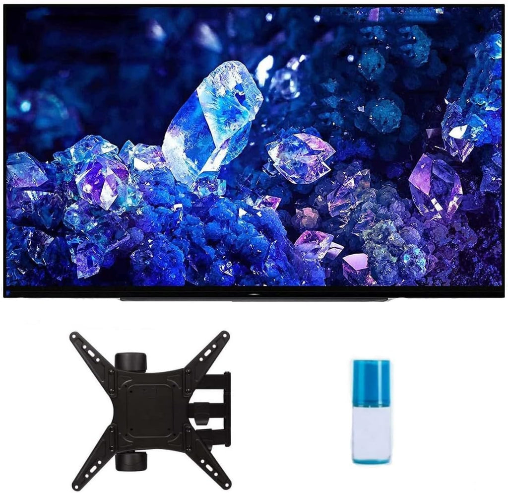 Sony XR42A90K 42' 4K Bravia XR OLED High Definition Resolution Smart TV with a Walts TV Full Motion Mount for 32'-65' Compatible TV's and Walts Screen Cleaner Kit (2022)