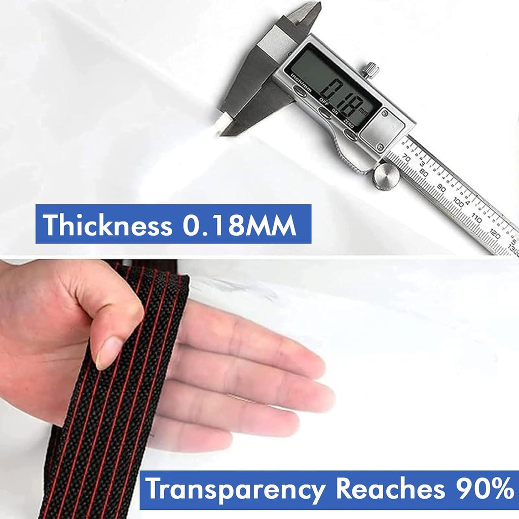 Dustproof Rainproof Tarpaulin, 10x29 FT Rainproof Tarp with Grommets, for Roof, Camping, Patio, Greenhouse, Clear Tarps Heavy Duty Clear Tarp Cover Waterproof Tarpaulin