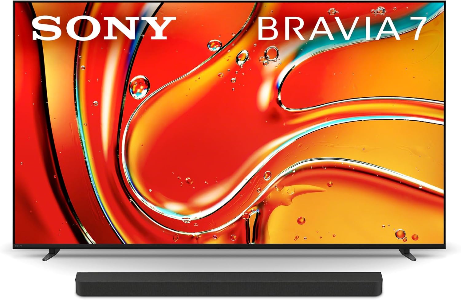 Sony 55 Inch Mini LED QLED 4K Ultra HD TV BRAVIA 7 Smart Google TV with Dolby Vision HDR and Exclusive Features for PlayStation®5 (K-55XR70), 2024 Model BRAVIA Theater Bar 8 Sound Bar