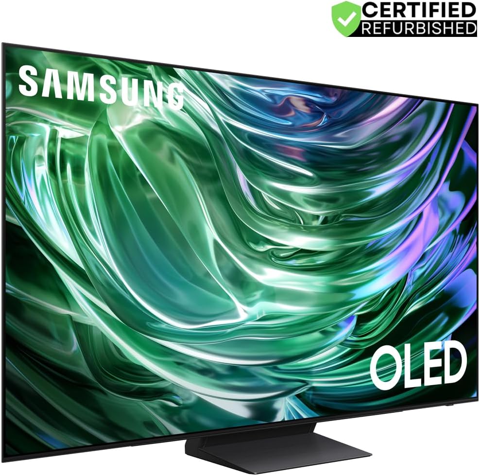 Samsung (Refurbished QN65S90DA 65 Inch OLED 4K Smart TV (2024) Bundle with 2 Year Enhanced Protection Pack (Renewed)