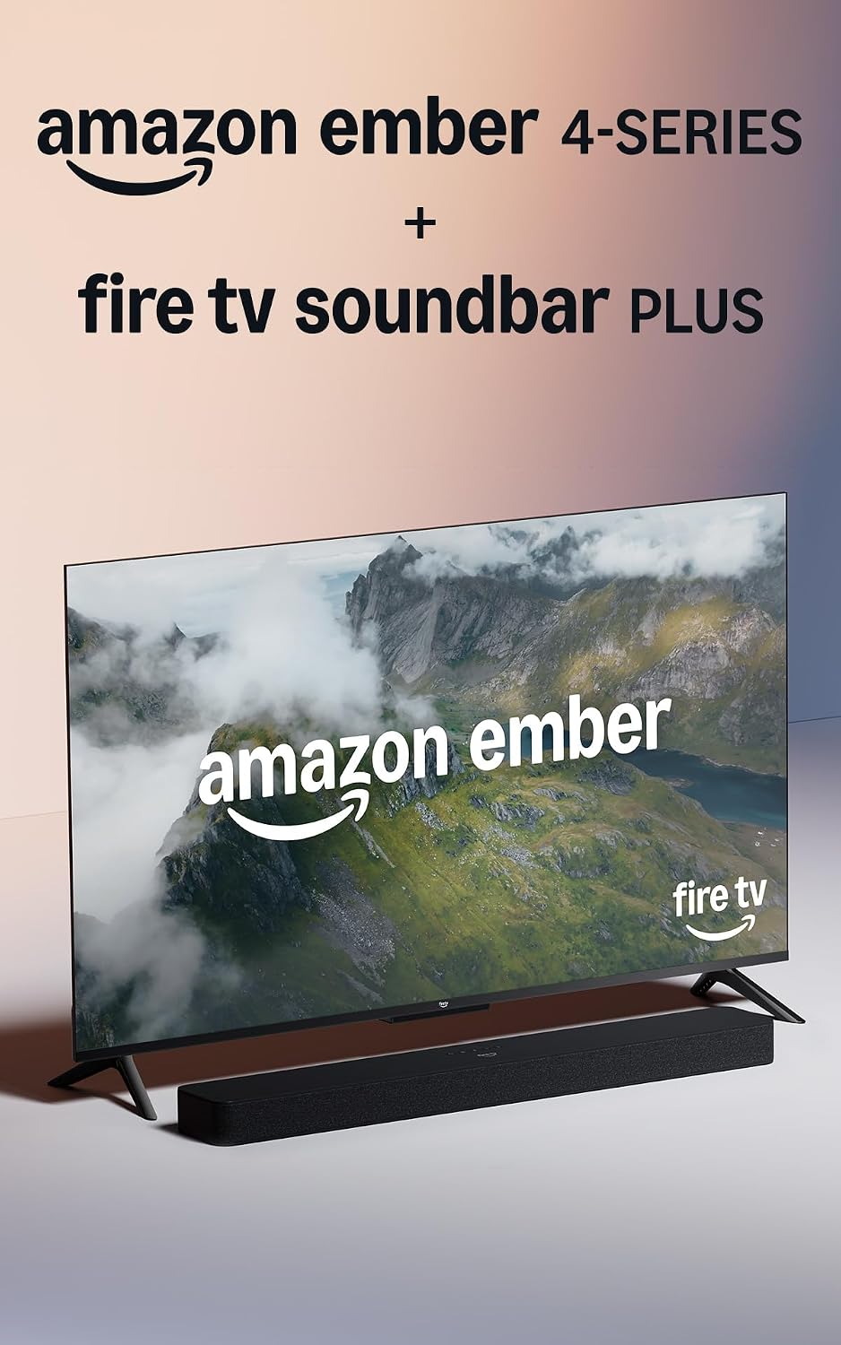 Amazon Fire TV 55' 4-Series (newest model) with Fire TV Soundbar Plus