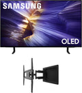 Samsung QN42S90FAEXZA 42 Inch 4K OLED Smart TV with a Kanto R300 Recessed Low Profile Full Motion Wall Mount (2025)