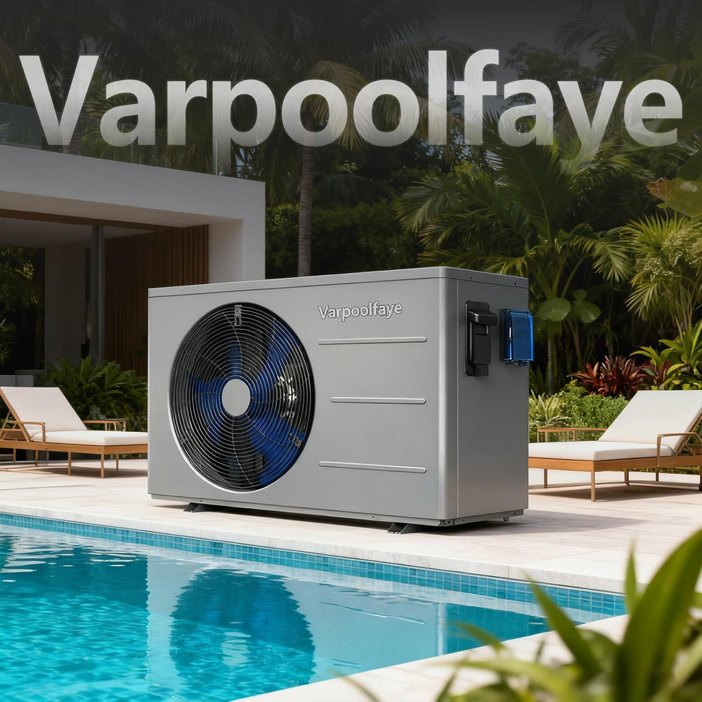 30000 BTU Swimming Pool Heat Pump Above Ground Pool Heater 8000 Gallon Heating or Cooling Electric Pool Heater for Inground Pool WiFi Control Schedule 120V