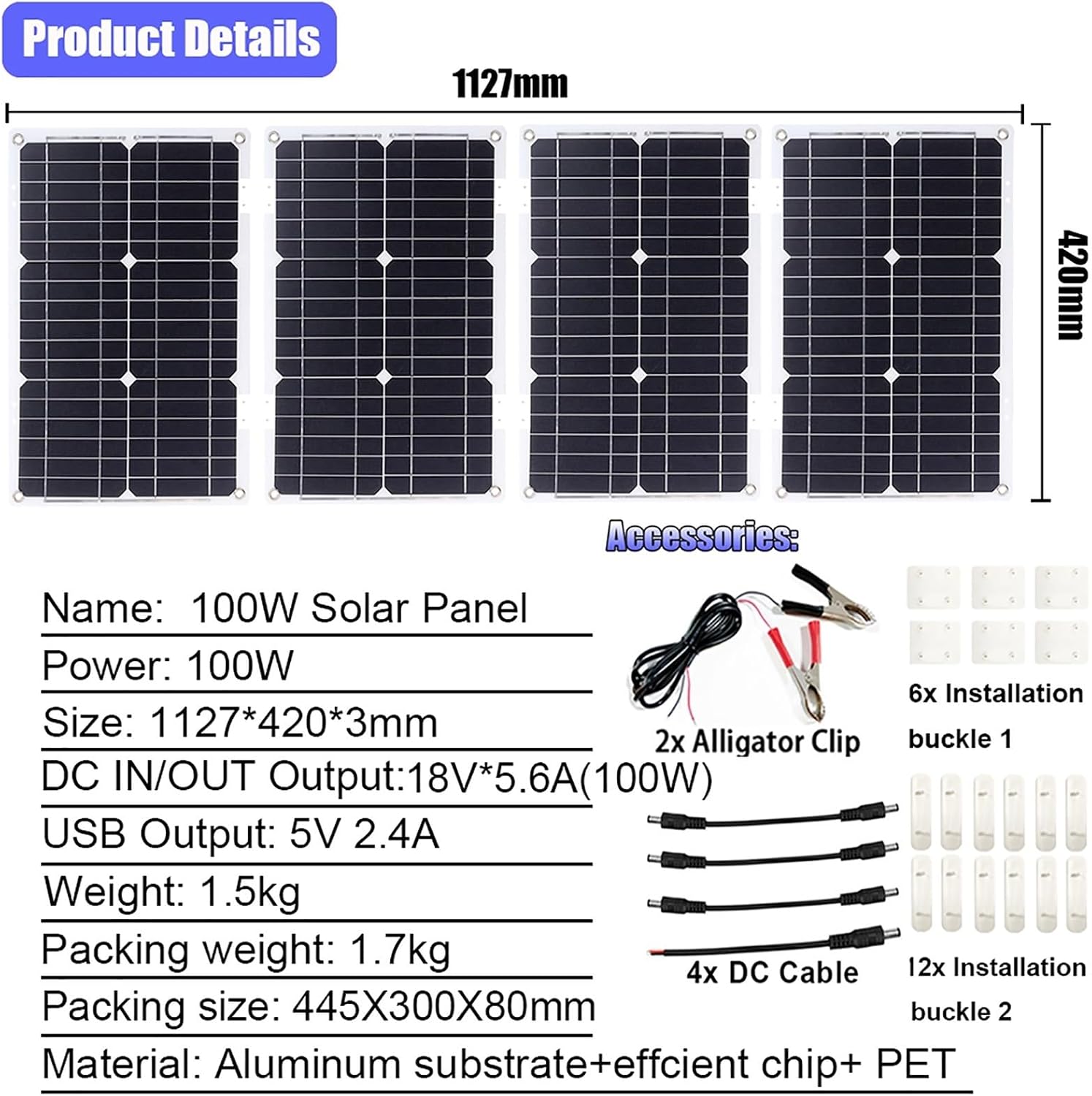 4000W 6000W Complete Solar Inverter Kit 12V to 110V 220V with 50A Controller and 100W Solar Panel for Home and Outdoor Power System(6000W,12V-220V)