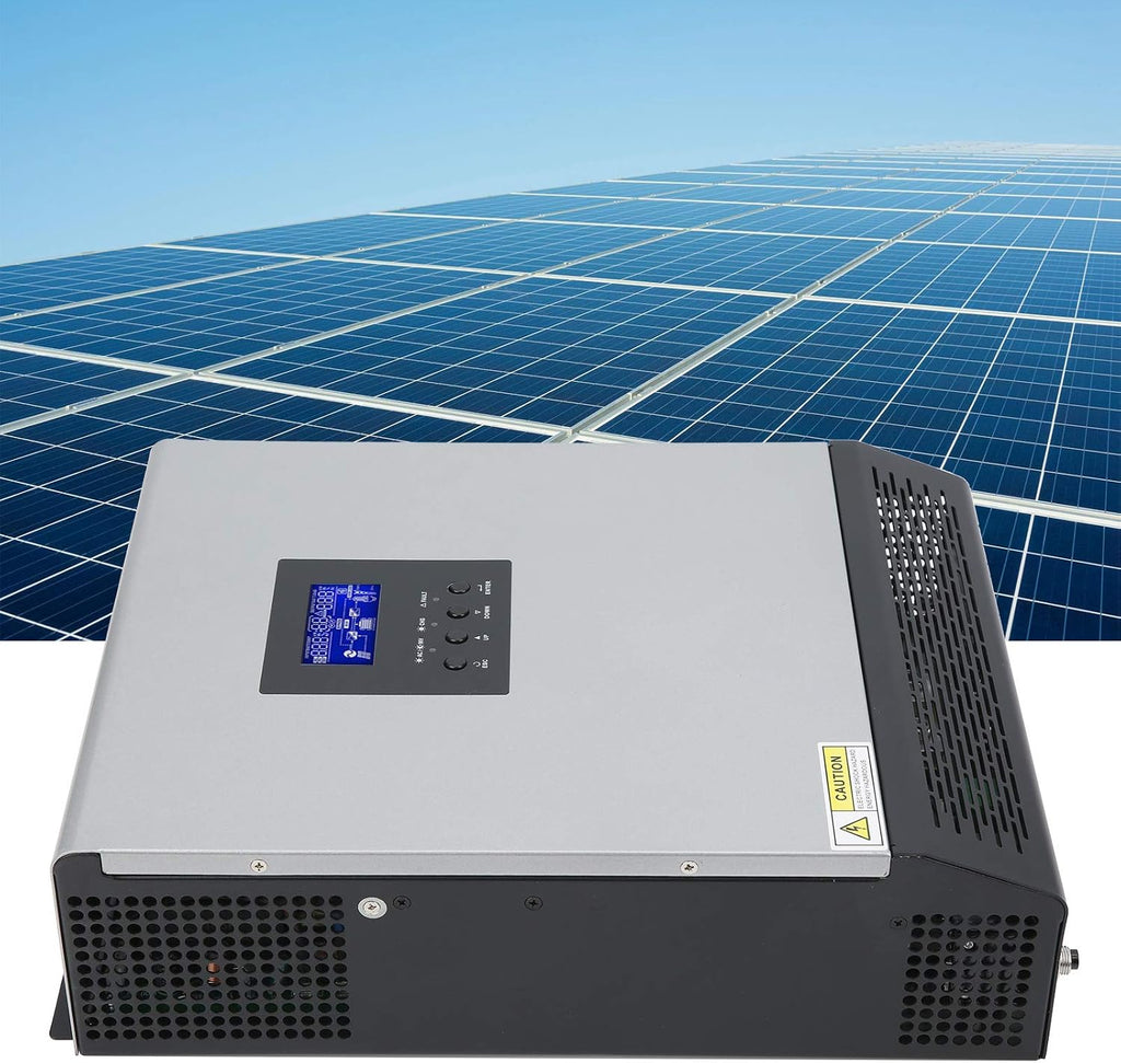 Solar Inverter 3KVA 2400W Pure Sine Inverter with 50A Solar Controller for Home, Off-Grid and Remote Areas, Support Utility/Generator/Solar