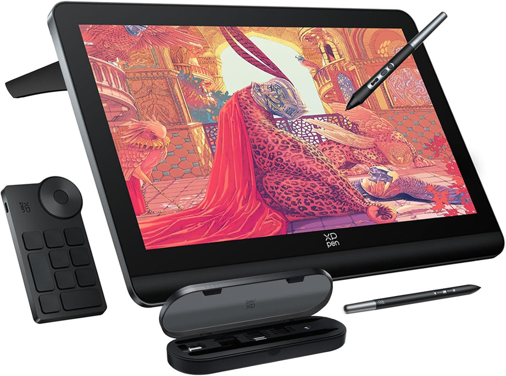 XPPen 4K UHD Artist Pro 19 Gen2 Drawing Tablet with Screen, 156% sRGB Graphic Tablet with 1.07 Billion Colors Anti-Glare Drawing Monitor with Dual 16384 Pen Pressure Stylus, Mini Keydial, 18.4'
