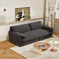 66' Convertible Pull-Out Couch Bed, Velvet 3-in-1 Queen-Size Sleeper Sofa with Storage Side Pockets, Sleeper Loveseat for Apartments, Living Rooms, Offices, RV