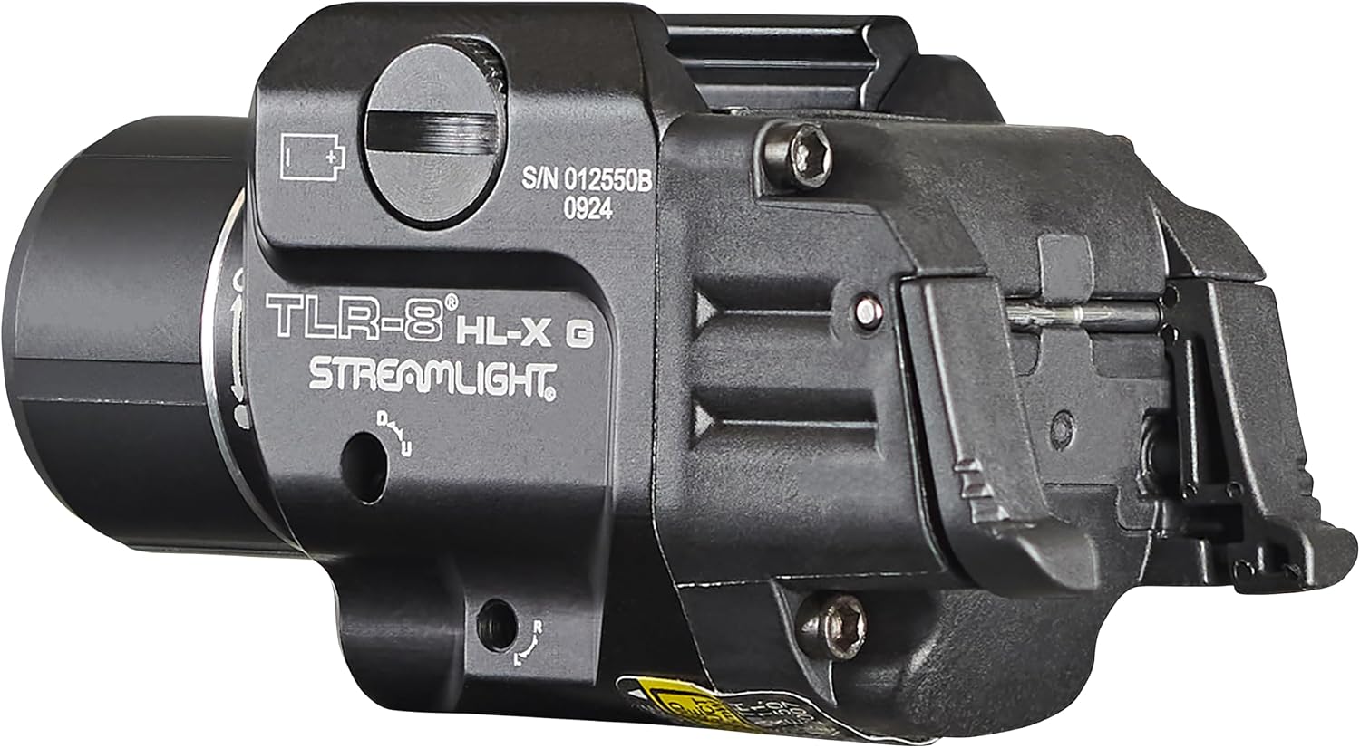 Streamlight 69475 TLR-8 HL-X G USB 1000-Lumen Weapon Rail-Mounted Rechargeable Tactical Flashlight with Integrated Green Aiming Laser, Includes Key Kit, Tool, and Rechargeable Battery, Black