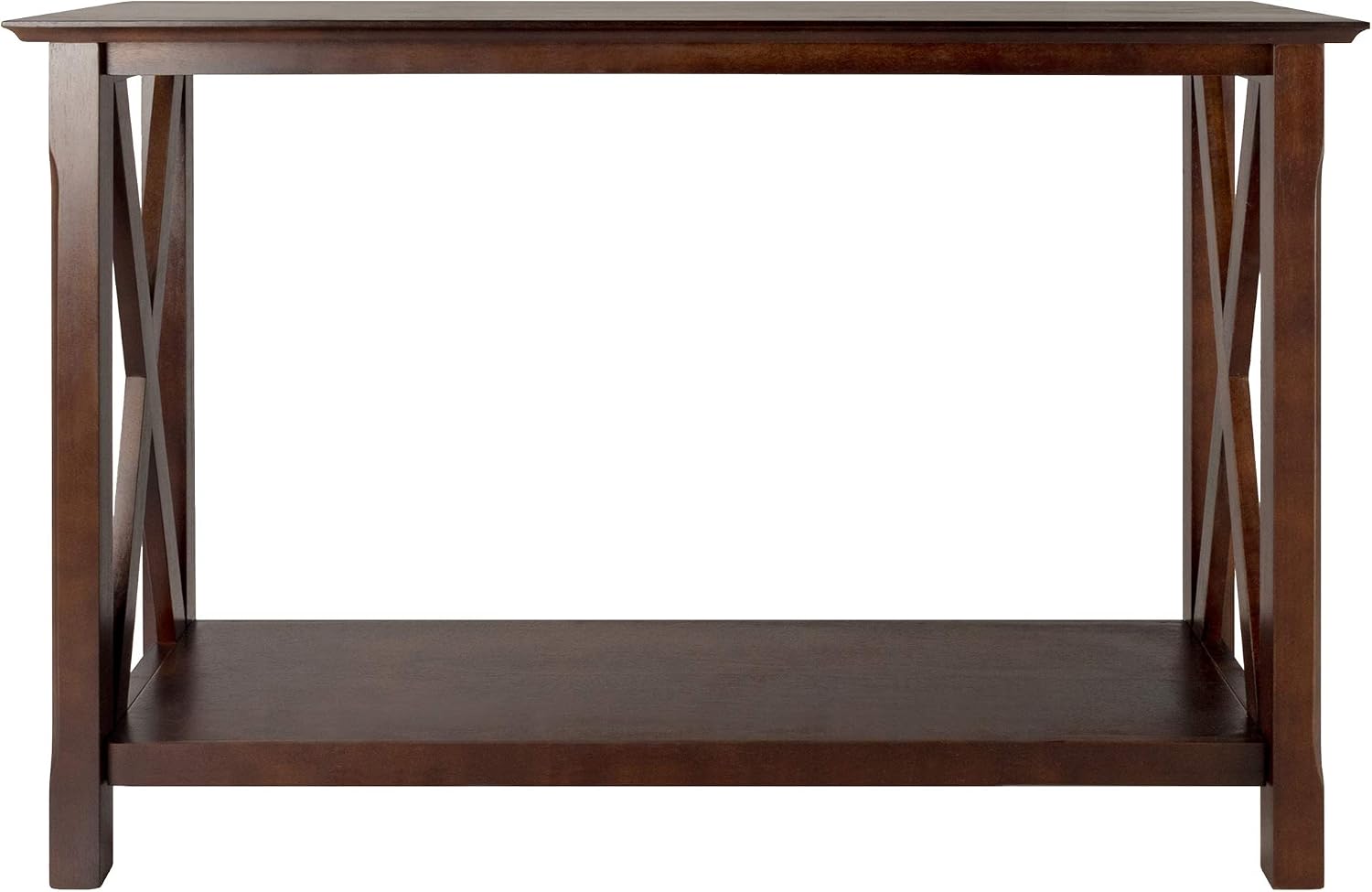 Winsome Xola Console Table with Shelf in Cappuccino, Thin Entryway Table for Hallway, Living Room, Elegant Furniture for Any Home Decor