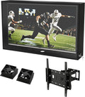 28-32 inch Weatherproof Outdoor TV Cover with lock, Hard and Durable, Clear Dust-proof Television Enclosure for Outside, Adjustable TV Wall Mount Bracket Included (28''-32'')