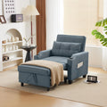 VINGLI 3-in-1 Convertible Sofa Bed, Recliner with Adjustable Backrest, USB Ports, Cup Holders for Small Spaces, Living Room