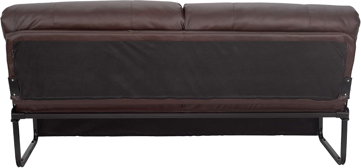 RecPro Charles RV Jackknife Sofa | Love Seat | Sleeper Sofa | Length Options 62', 68', 72' (68 Inch, Mahogany)
