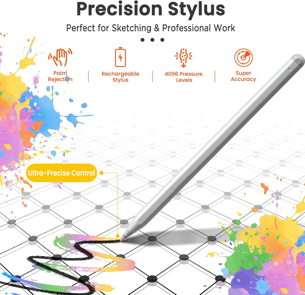 Android Tablet, Stylus & Flip Case Included, 12″ 2000×1200 FHD IPS Eye-Protection Display, Drawing & Note-Taking, 16GB RAM 256GB Storage, Octa-Core Processor, 8000mAh Battery – Gift for Students