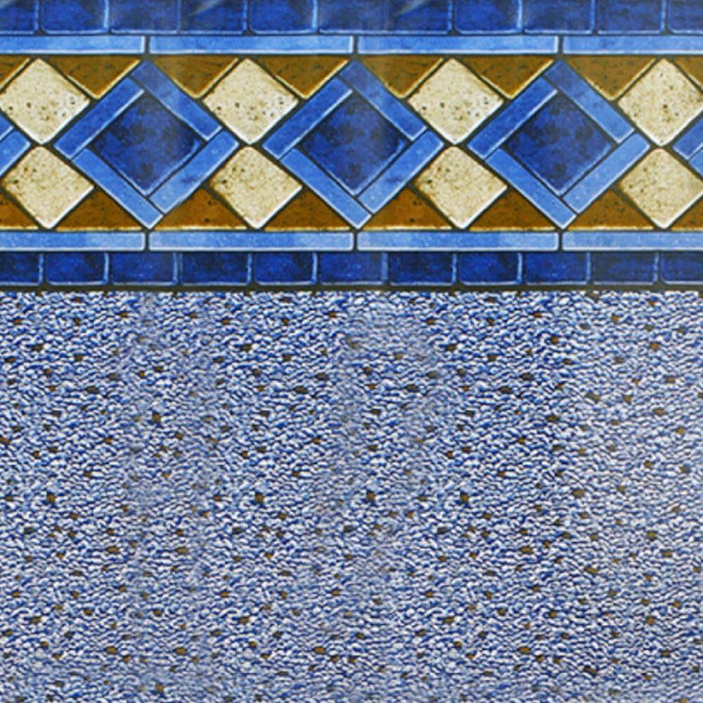 Swimline Unibead Pool Liner for Above Ground Pools, Mosaic Diamond, 15 x 30 (Oval), 48 Inch Wall, 25 Gauge