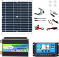 50W 12V Solar Panel Kit with 3000W Inverter, 50A Charge Controller, Off-Grid Solar Generator for Home, RV & Camping - 12V to 110V/220V (Black)