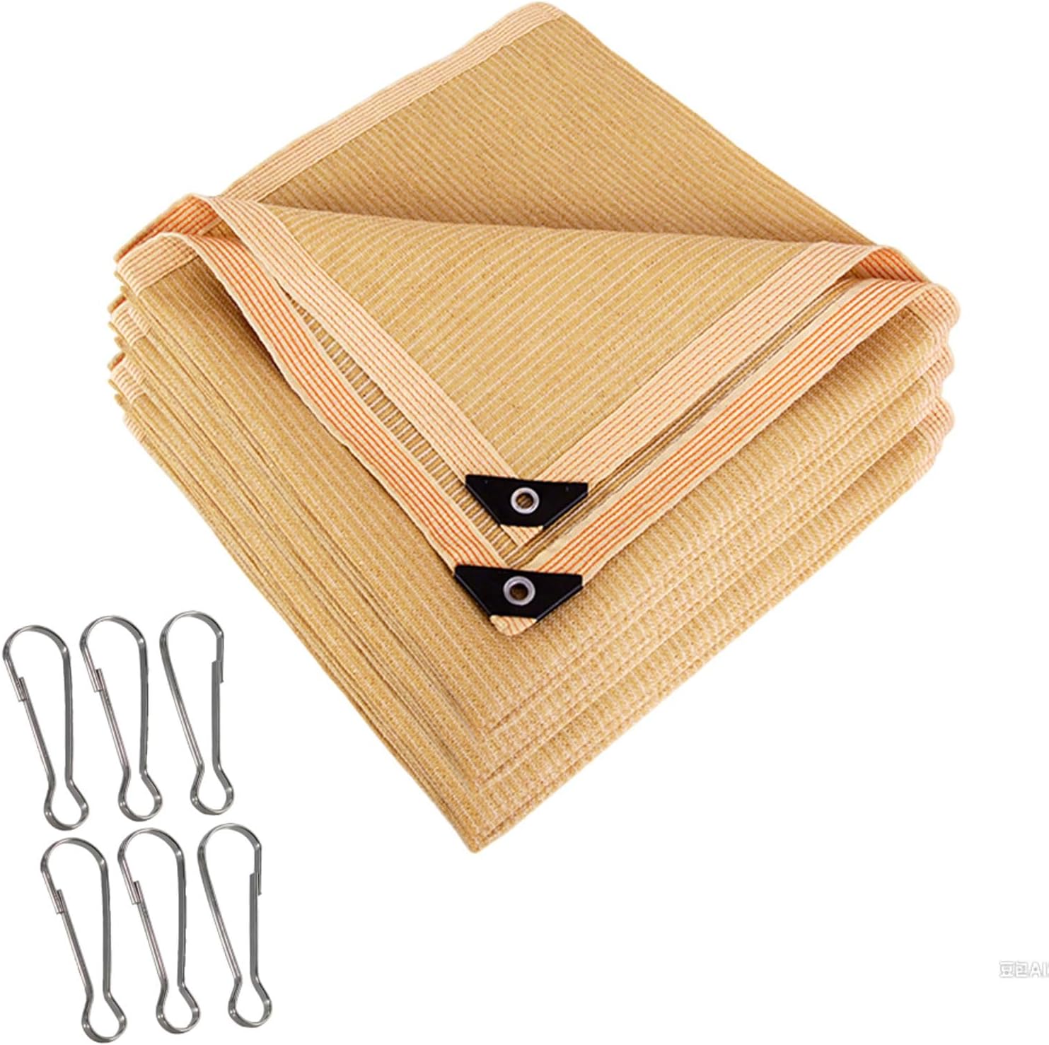 Sun Shade Cloth Sun Shade Sail,Tear Resistant,95% Block Sun,Rectangle Sun Shade Awning Outdoor with Grommets,Shade Tarp Canopy Breathable,Sun Privacy Screens for Porches Patio(20x49ft(6x15m))