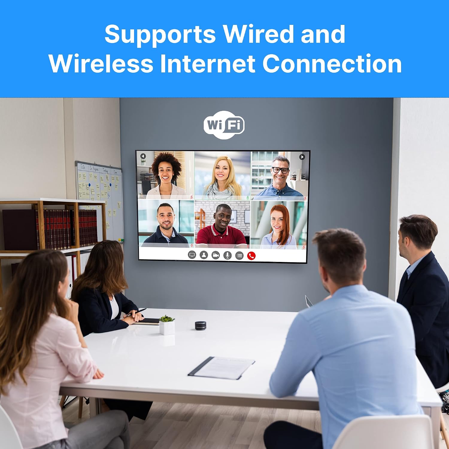 Pyle 65' 2160p UHD Smart TV - Flat Screen Monitor HD DLED Digital/Analog Television w/Built-in WebOS Hub Operating System, HDMI, USB, AV, Full Range Stereo Speaker, Wall Mount, Includes Remote Control