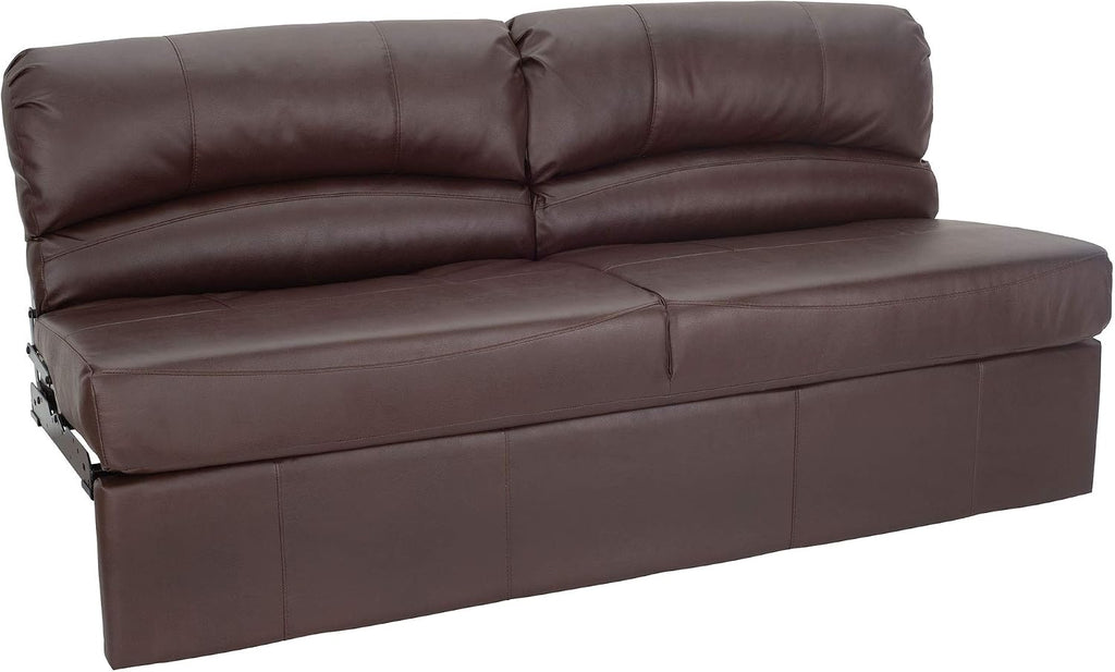 RecPro Charles RV Jackknife Sofa | Love Seat | Sleeper Sofa | Length Options 62', 68', 72' (68 Inch, Mahogany)