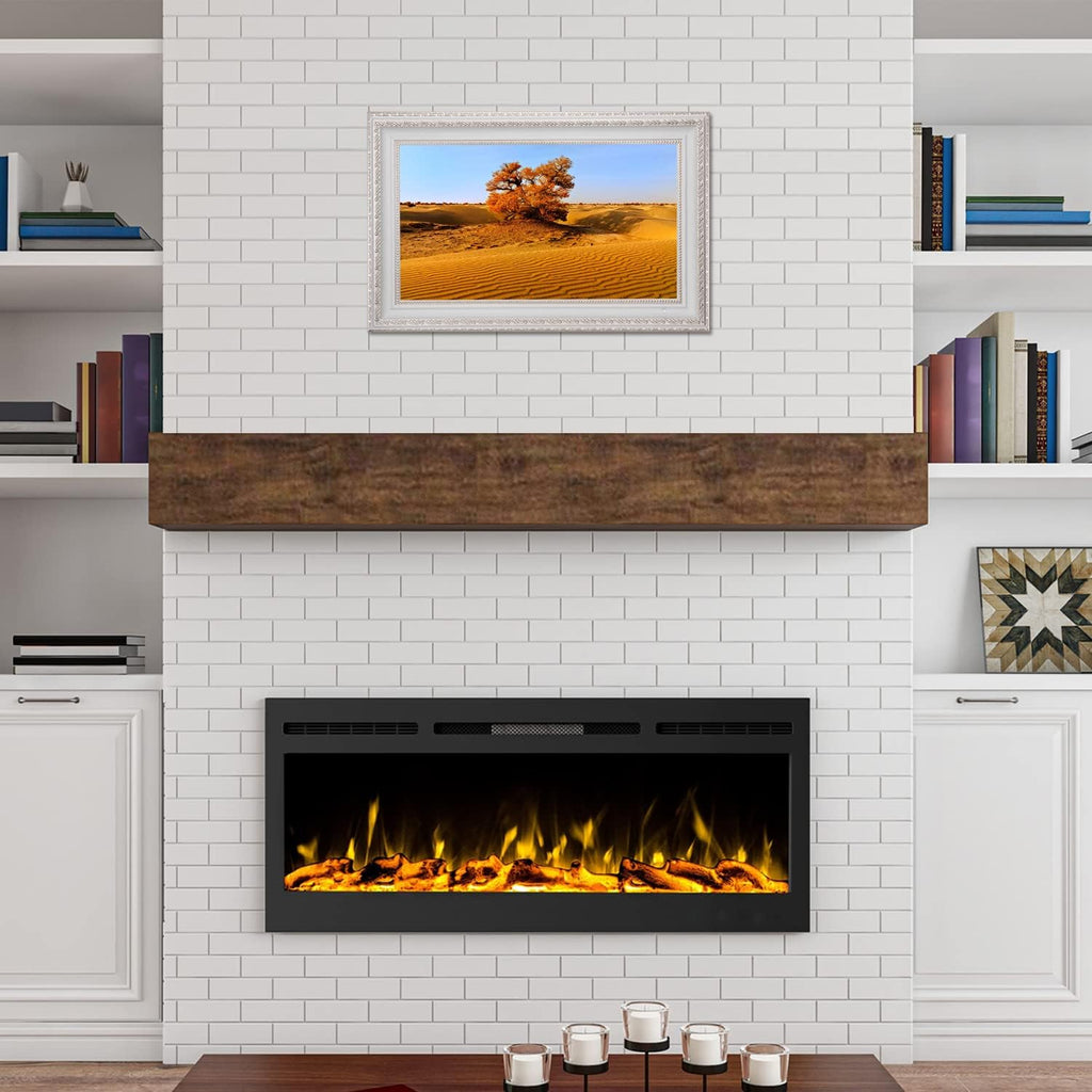Soulaca 22' Smart Mirror TV Waterproof Ivory Frame with webOS & Built-in Voice Control Magic Mirror Display WiFi Bluetooth ATSC Tuner for Bathroom Fireplace & Luxury Wall Décor
