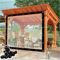 Clear Tarps with Eyelets, Dustproof Rainproof Waterproof Pergola Side Panels 0.12mm Transparent Tarpaulin Sheet for Patios, Porch, Corridor, Chicken Run/Coop Size : 14x25ft(4.3x7.7m)