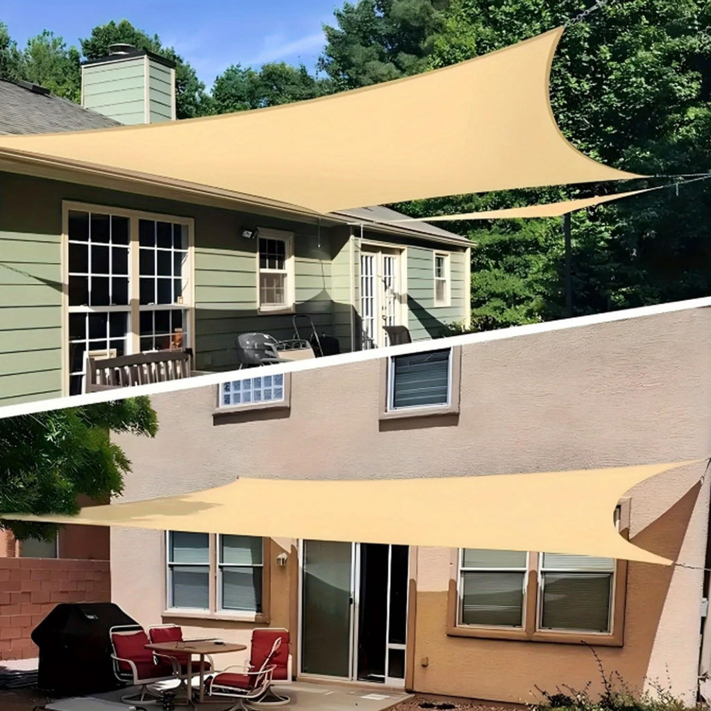 Sun Shade Cloth Sun Shade Sail,Tear Resistant,95% Block Sun,Rectangle Sun Shade Awning Outdoor with Grommets,Shade Tarp Canopy Breathable,Sun Privacy Screens for Porches Patio(26x39ft(8x12m))