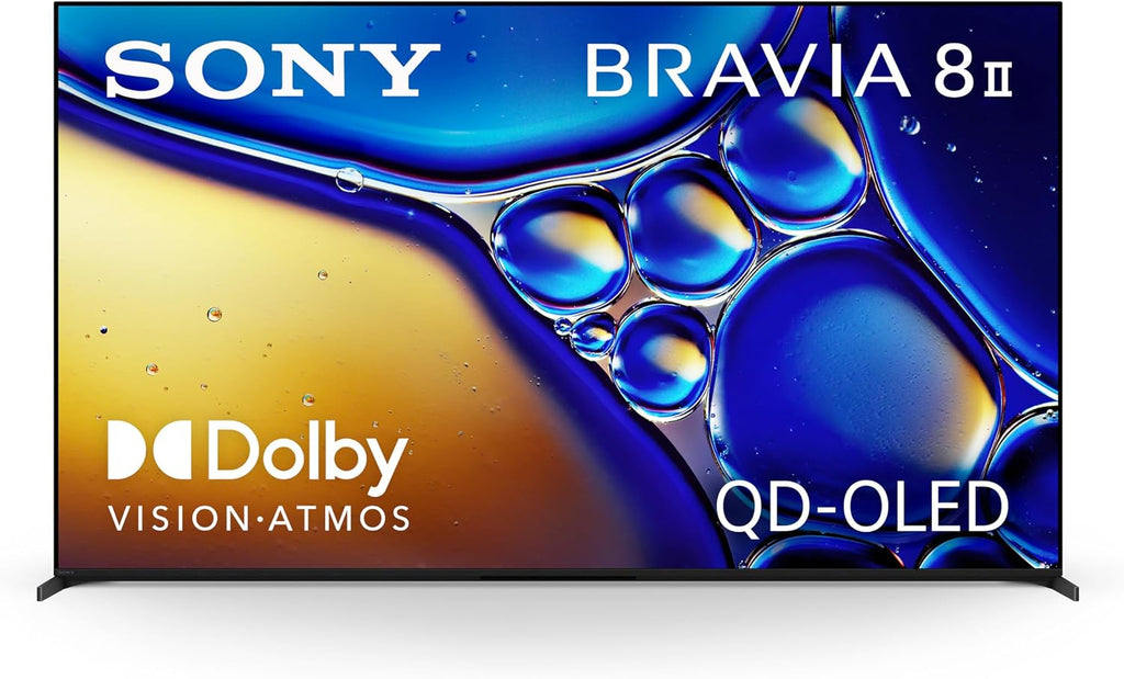 SONY K55XR80M2 55 Inch Bravia 8 QD-OLED 4K HDR Google TV with an AudioQuest Cinnamon 48 2.25M 8K-10K 48Gbps HDMI Digital Cable (2025)