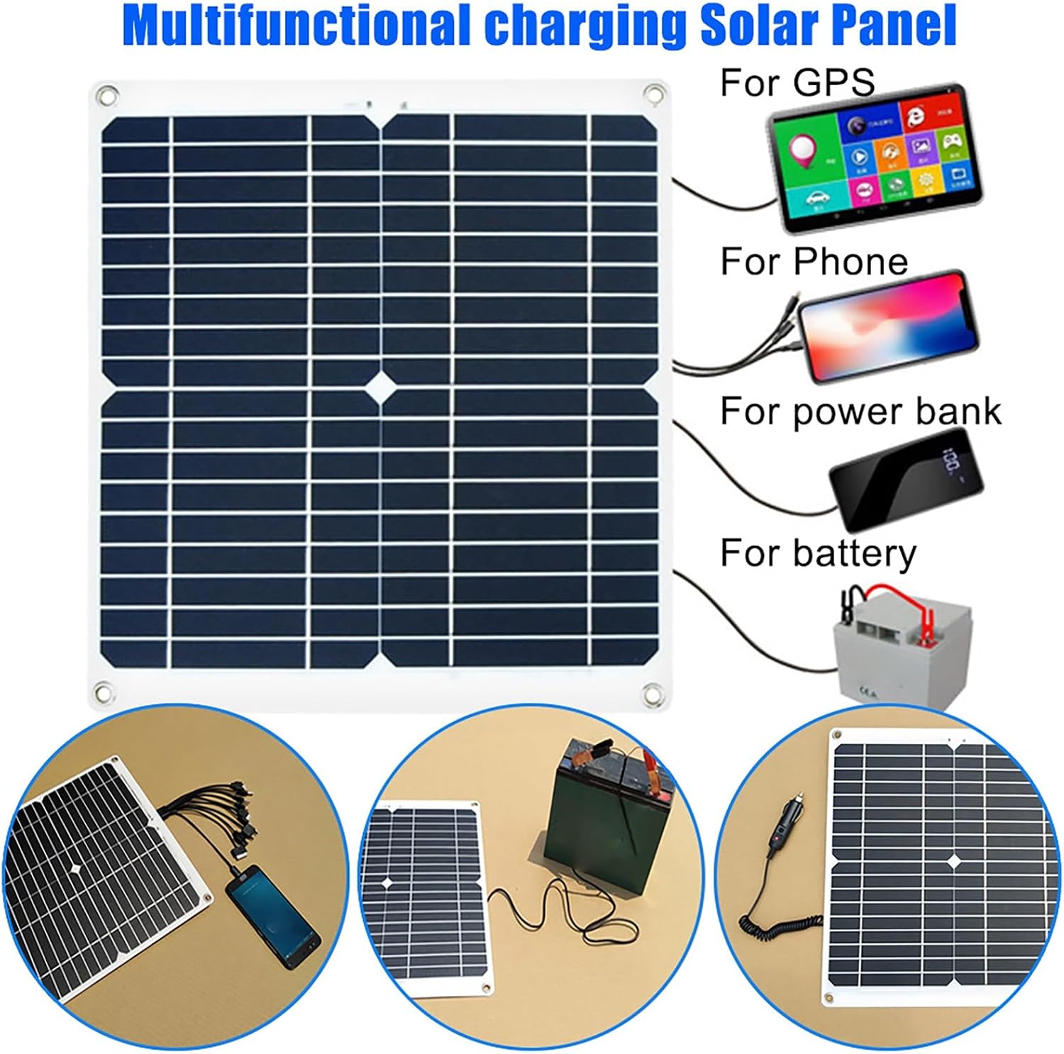 3000W/4000W 12V to 110V/220V Complete Inverter Solar Panel Kit 50A Controller + 50W12V Solar Panel Solar System Kit Home Grid System Solar Generator(800W,12V-110V)