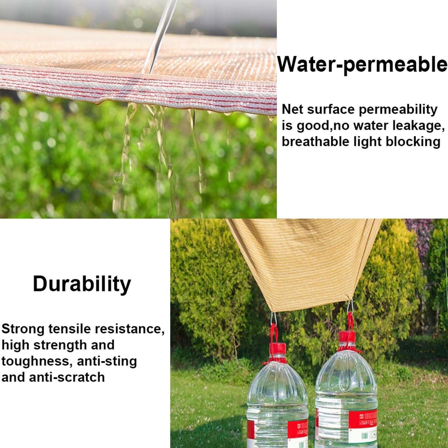 Garden Sun Shade Netting,Shade Cloth for Garden, Sun Protection Net Cover,Outside Shades for Porch to Block Sun,Shades Tarp for Greenhouse,Garden,Patio Plants,Pergola(26x33ft(8x10m))