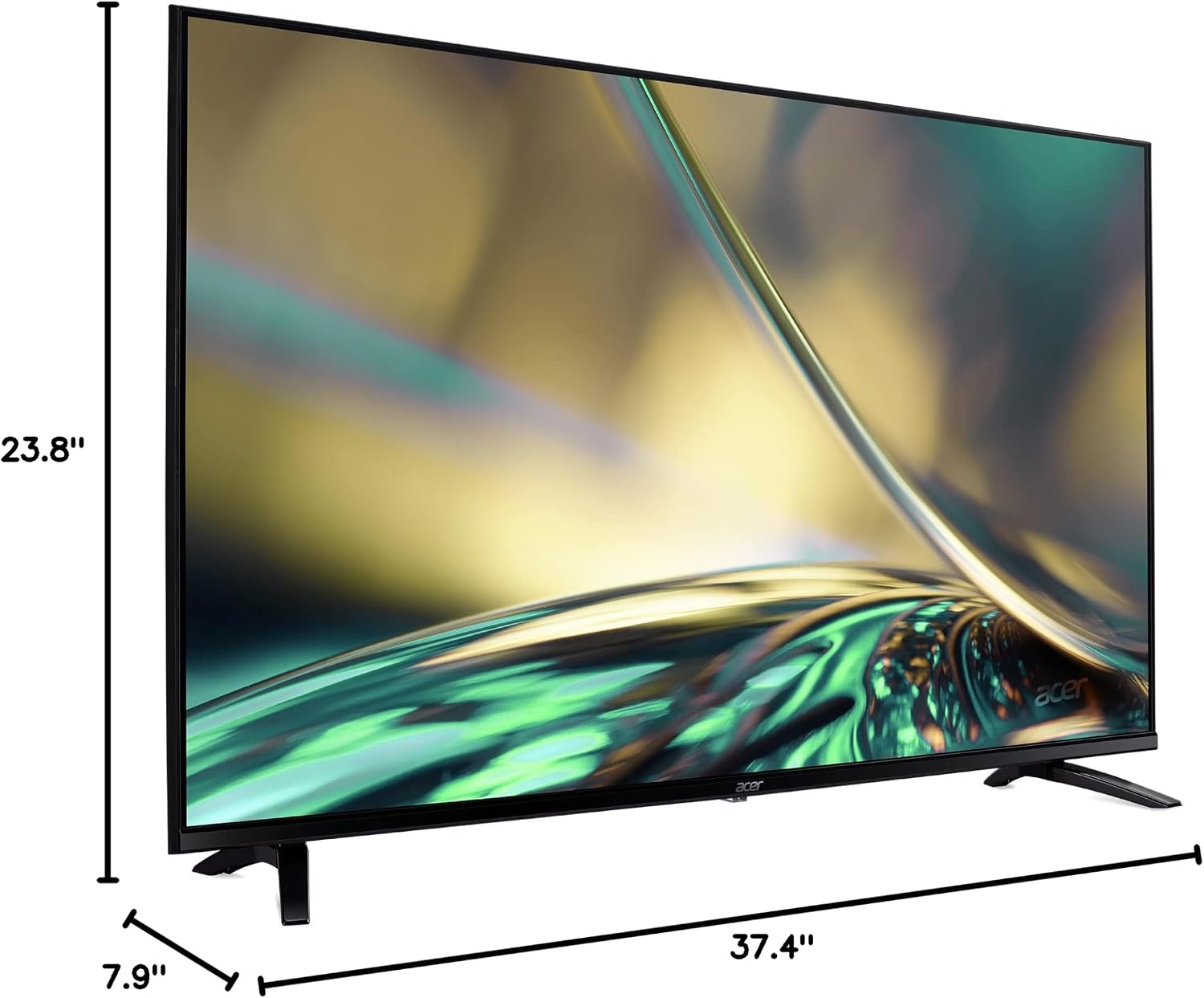 acer DA430 bemiiix 43' Full HD (1920 x 1080) VA Smart Monitor | Streaming TV (Tuner-Free), Netflix, YouTube & More | Wi-Fi 5 | BT 5.0 | 3 x HDMI 1.4, 1 x S/PDIF, 1 x CVBS, 2 x USB 2.0 & 1 x RJ-45