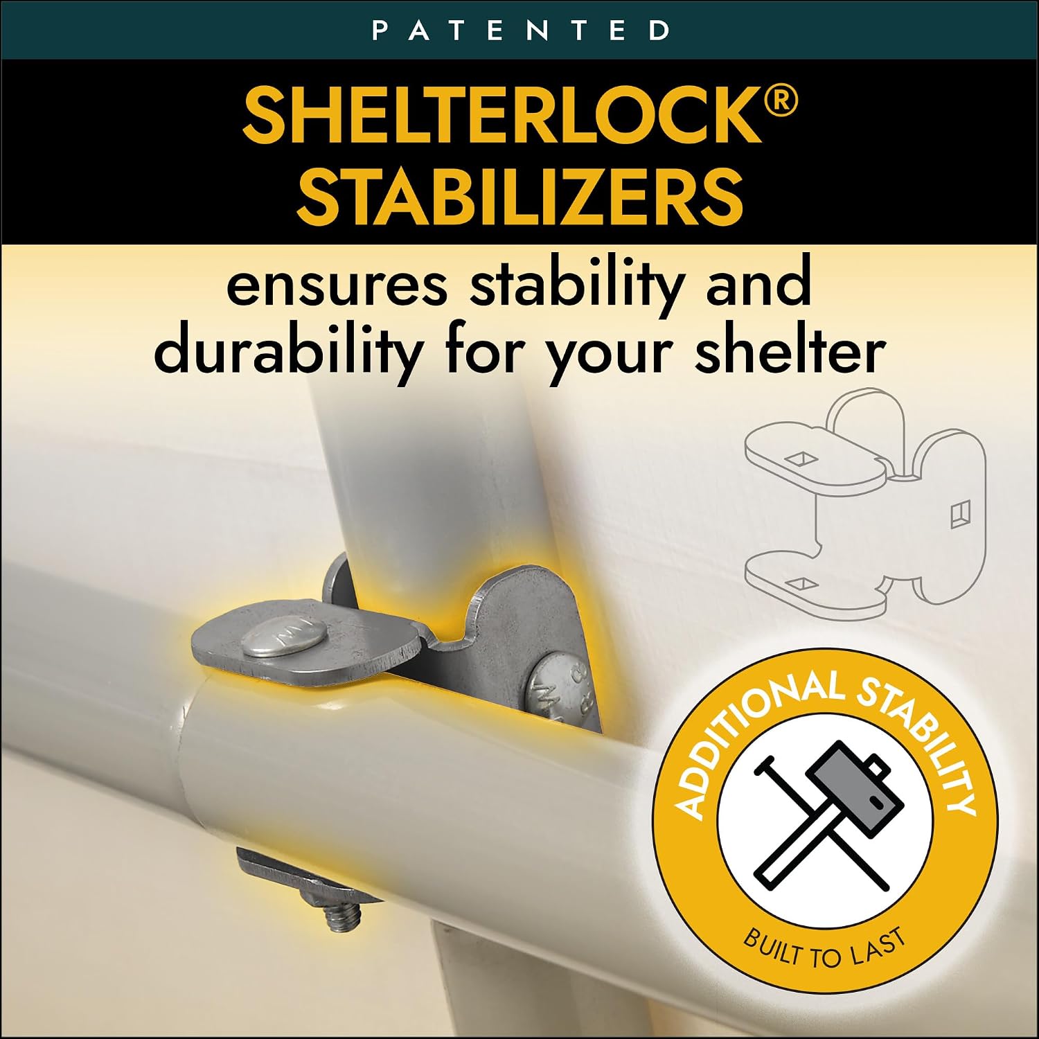 ShelterLogic Peak Style Roof Instant Garage Carport Car Canopy with Steel Frame and Waterproof UV-Treated Cover
