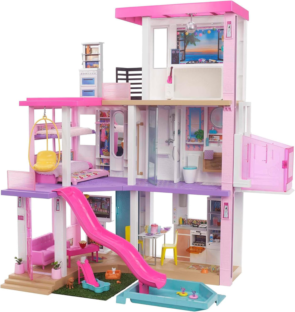Barbie DreamHouse Dollhouse with 75+ Accessories and Wheelchair Accessible Elevator (Amazon Exclusive) + Barbie Convertible 2-Seater Vehicle