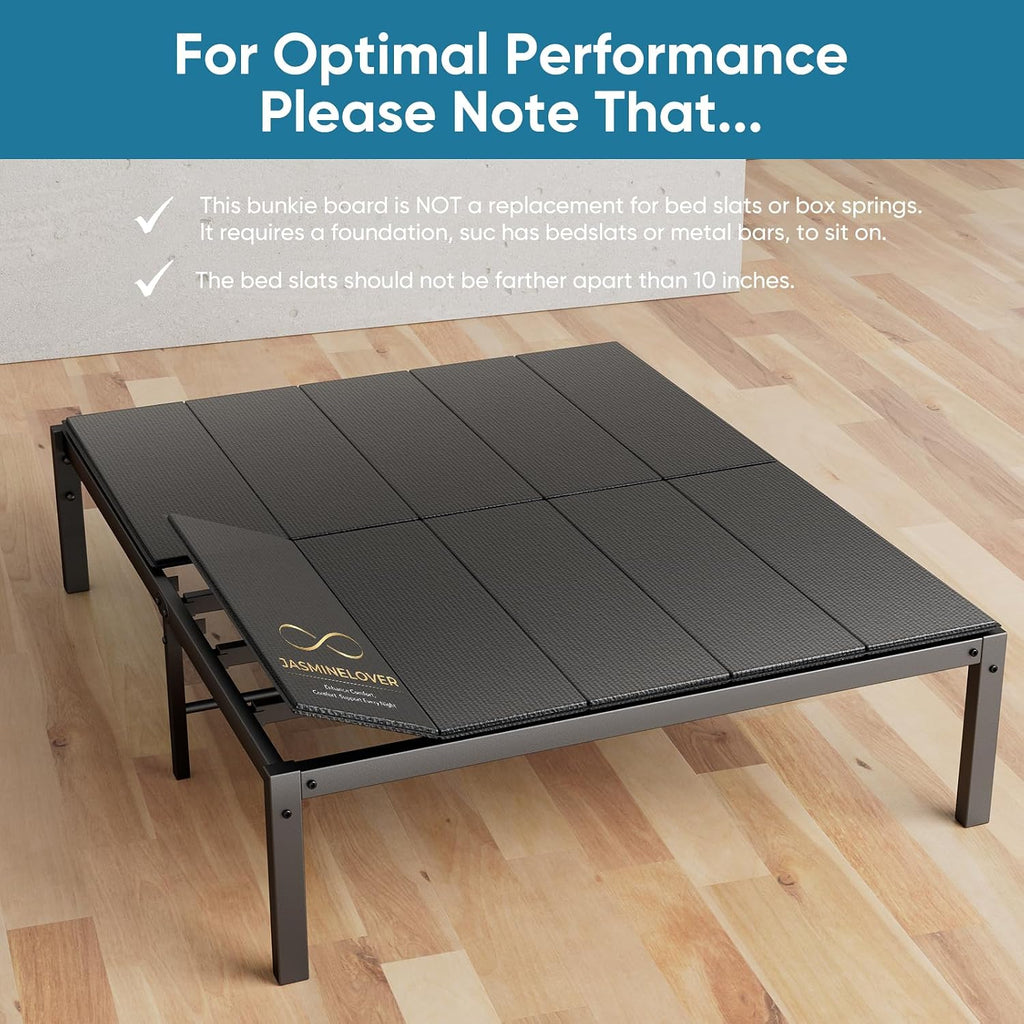 Bunkie Board King Size 76x80 - Heavy Duty Reinforced Wood Bed Boards for Under Mattress, Universal Sleeper Sofa Support Board with Anti-Sag Design for Metal Bed Frame, Platform Beds&Pull Out Couches