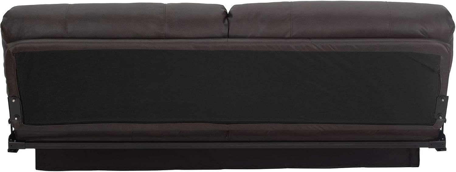 RecPro Charles RV Jackknife Sofa | Love Seat | Sleeper Sofa | Length Options 62', 68', 72' (68 Inch, Chestnut)