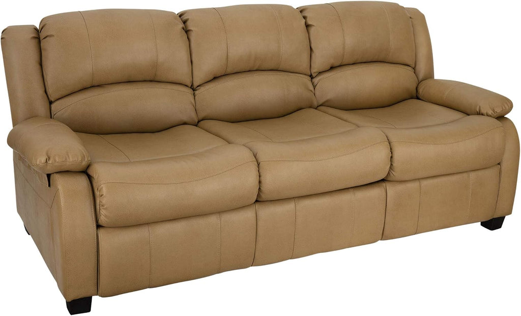 RecPro Charles Collection Sofa, 80'' Hide A Bed Loveseat with Memory Foam Mattress, Toffee