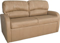 RecPro Charles 65' Jack Knife RV Sleeper Sofa with Arms | RV Furniture | Zero Wall Hugger (Toffee)